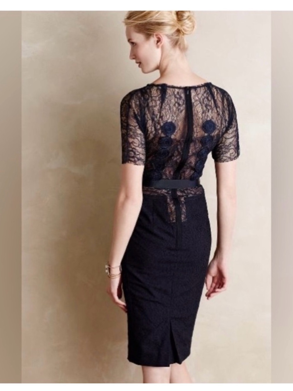 Beguile | Byron Lars Carissma Sheath Dress - Navy, Size 10 - Picture 2 of 12